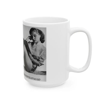 Debra Paget #243 (Vintage Female Icon) White Coffee Mug-Go Mug Yourself