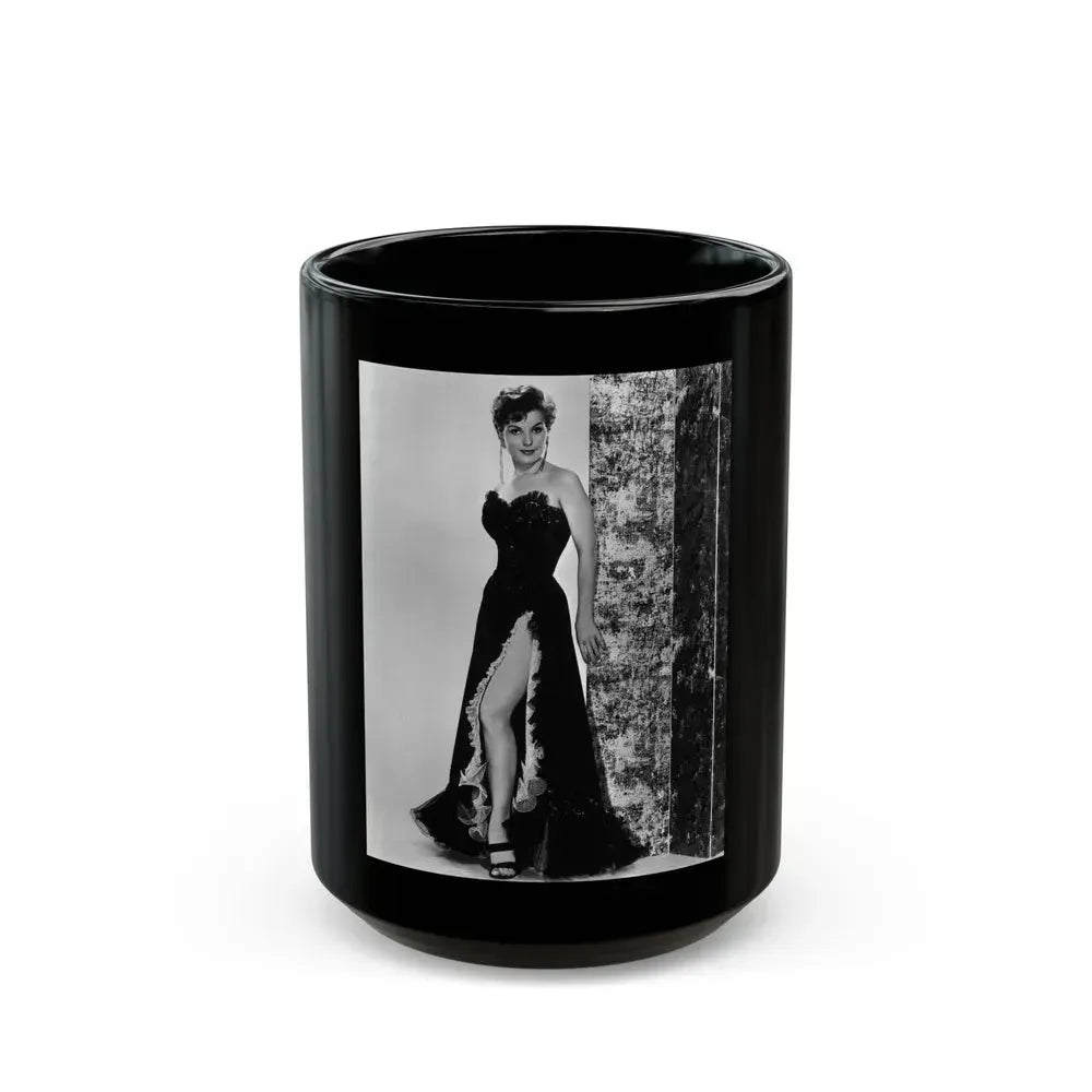 Debra Paget #247 (Vintage Female Icon) Black Coffee Mug 15oz - Go Mug Yourself