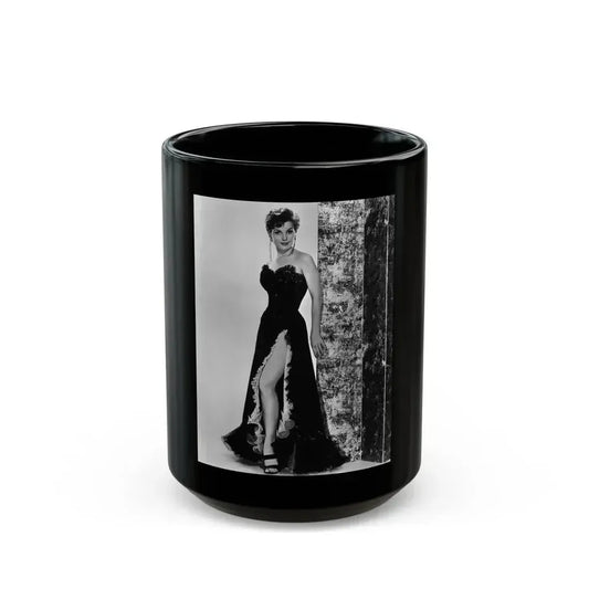 Debra Paget #247 (Vintage Female Icon) Black Coffee Mug 15oz - Go Mug Yourself