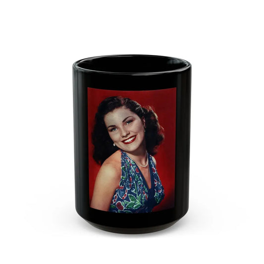 Debra Paget #248 (Vintage Female Icon) Black Coffee Mug-15oz-Go Mug Yourself