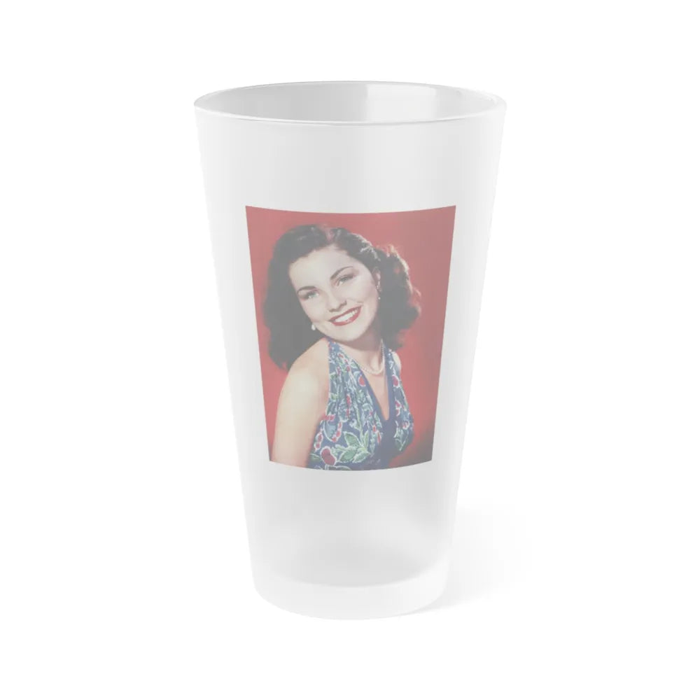 Debra Paget #248 (Vintage Female Icon) Frosted Pint Glass 16oz-16oz-Frosted-Go Mug Yourself