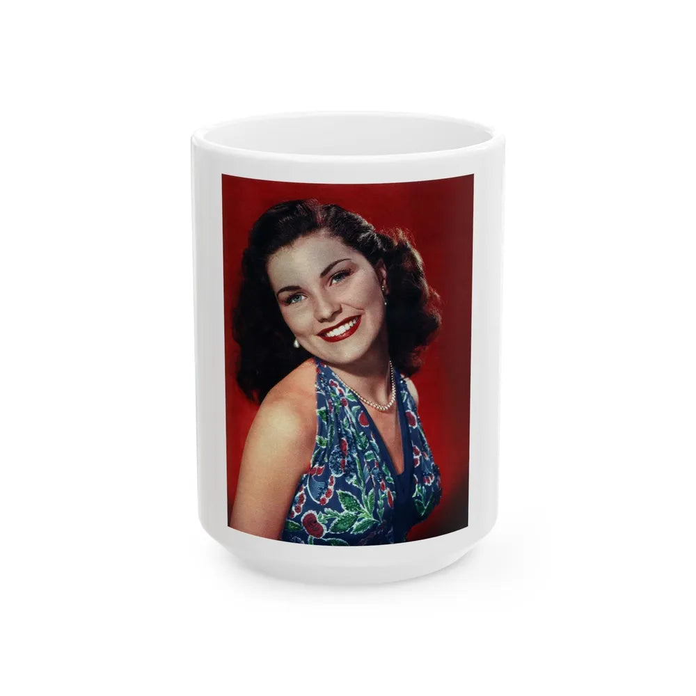 Debra Paget #248 (Vintage Female Icon) White Coffee Mug-15oz-Go Mug Yourself