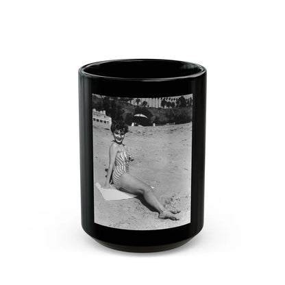 Debra Paget #251 (Vintage Female Icon) Black Coffee Mug-15oz-Go Mug Yourself