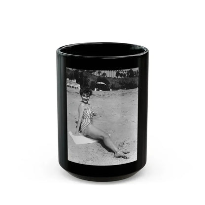 Debra Paget #251 (Vintage Female Icon) Black Coffee Mug 15oz - Go Mug Yourself