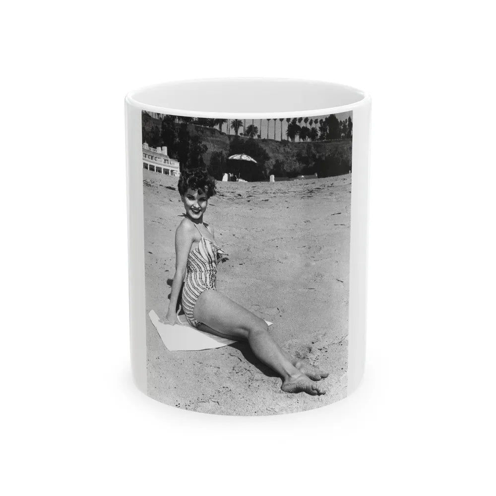 Debra Paget #251 (Vintage Female Icon) White Coffee Mug-11oz-Go Mug Yourself