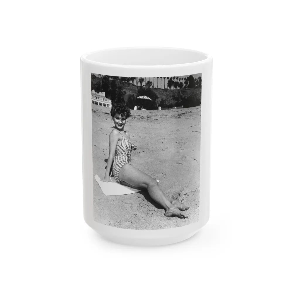 Debra Paget #251 (Vintage Female Icon) White Coffee Mug-15oz-Go Mug Yourself