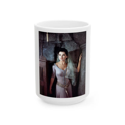 Debra Paget #253 (Vintage Female Icon) White Coffee Mug-15oz-Go Mug Yourself