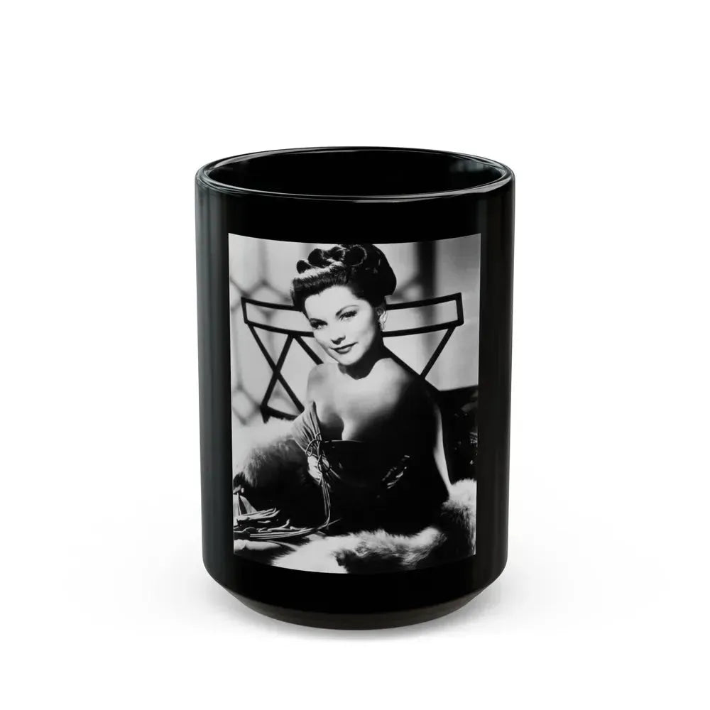 Debra Paget #254 (Vintage Female Icon) Black Coffee Mug 15oz - Go Mug Yourself