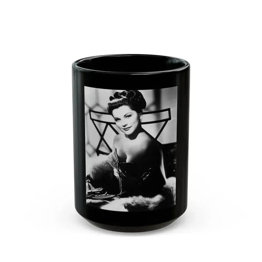 Debra Paget #254 (Vintage Female Icon) Black Coffee Mug 15oz - Go Mug Yourself