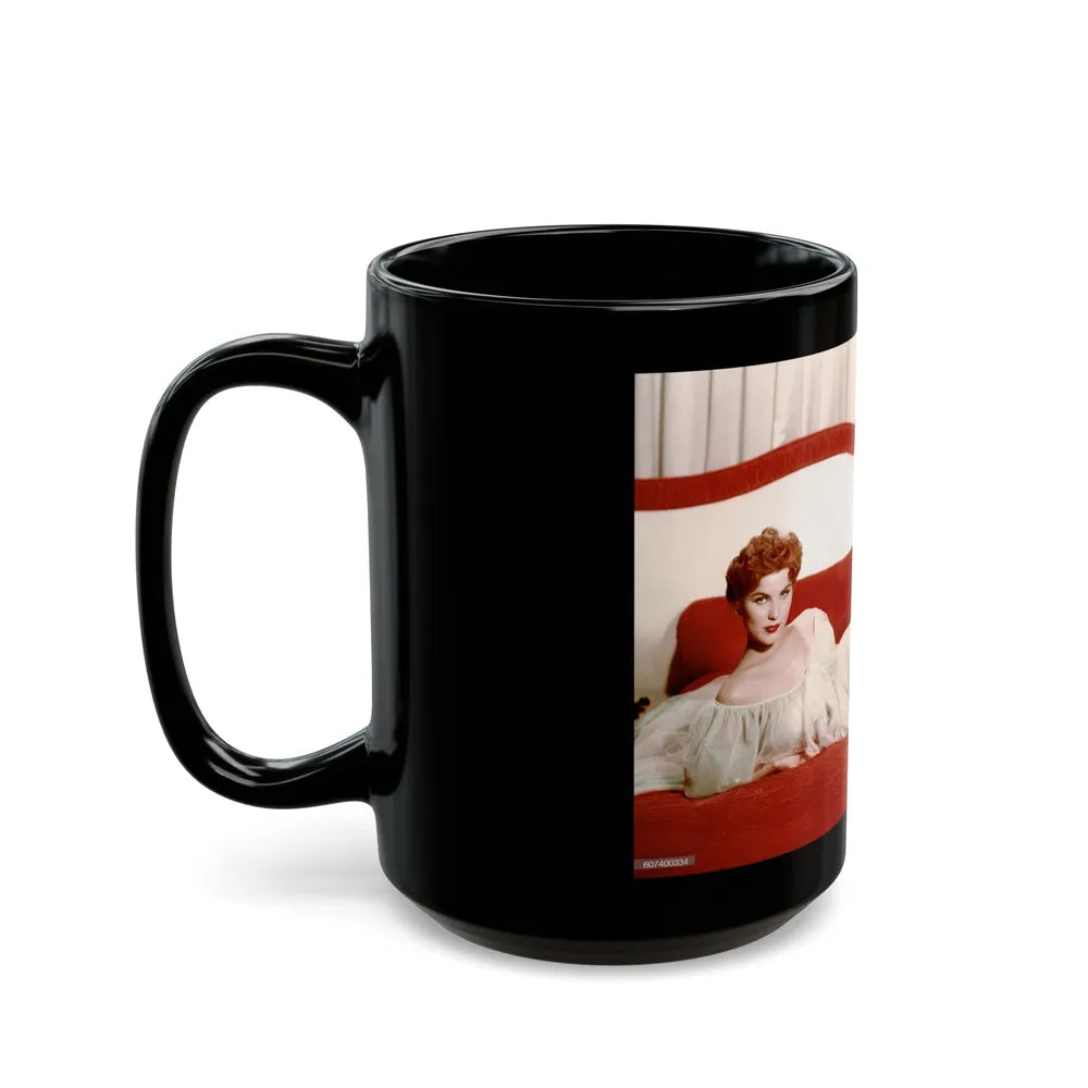 Debra Paget #255 (Vintage Female Icon) Black Coffee Mug-Go Mug Yourself