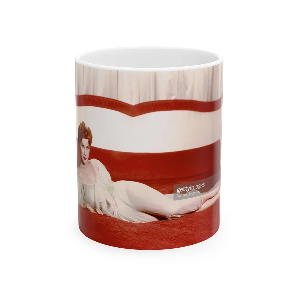 Debra Paget #255 (Vintage Female Icon) White Coffee Mug-11oz-Go Mug Yourself