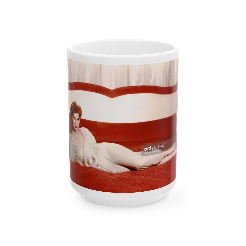 Debra Paget #255 (Vintage Female Icon) White Coffee Mug-15oz-Go Mug Yourself