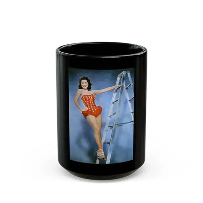 Debra Paget #259 1 (Vintage Female Icon) Black Coffee Mug 15oz - Go Mug Yourself