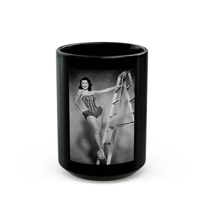 Debra Paget #259 4 (Vintage Female Icon) Black Coffee Mug 15oz - Go Mug Yourself