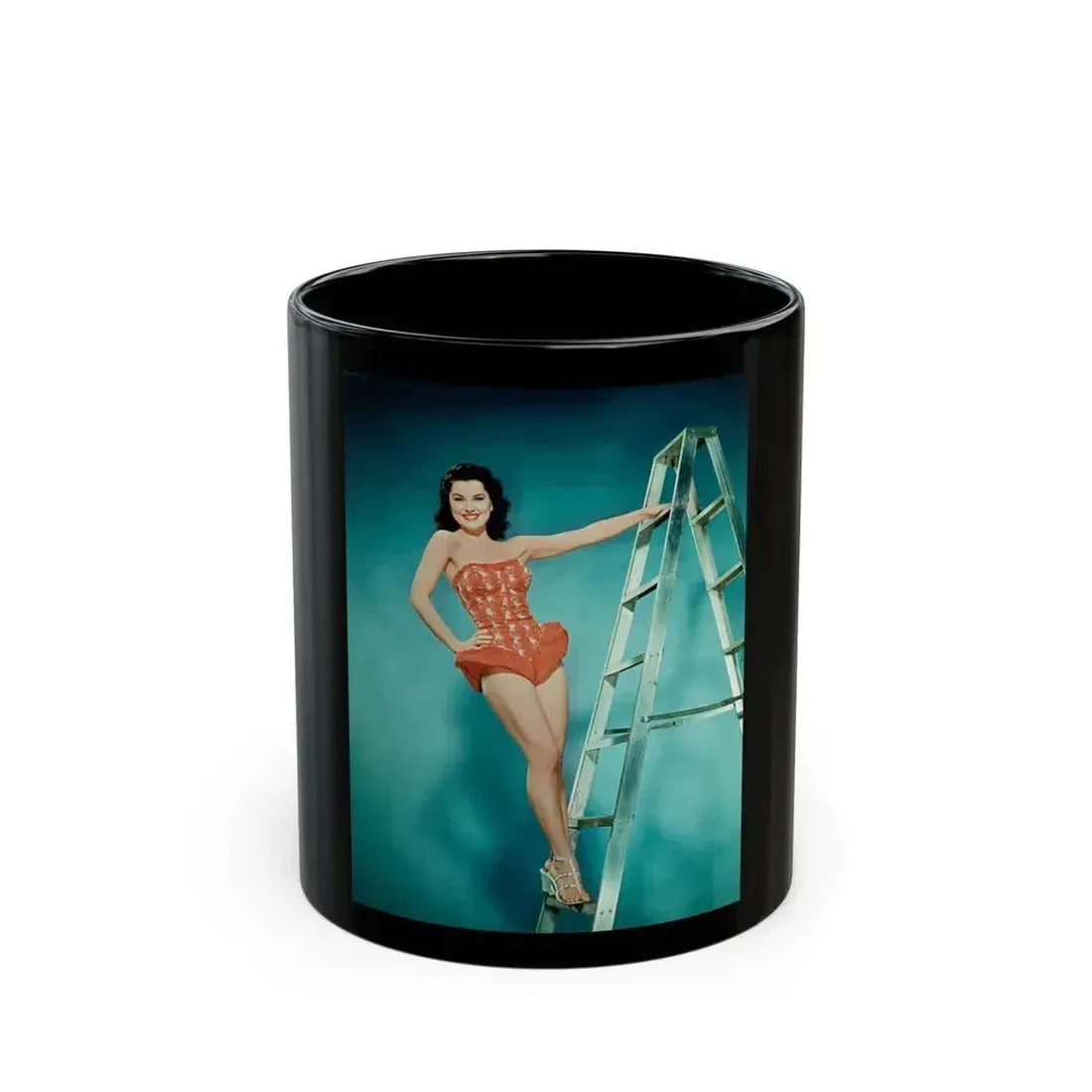 Debra Paget #259 (Vintage Female Icon) Black Coffee Mug 11oz - Go Mug Yourself