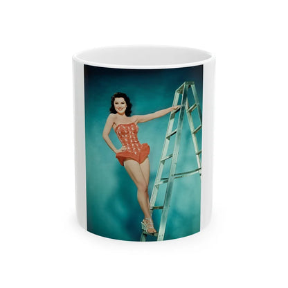 Debra Paget #259 (Vintage Female Icon) White Coffee Mug-11oz-Go Mug Yourself