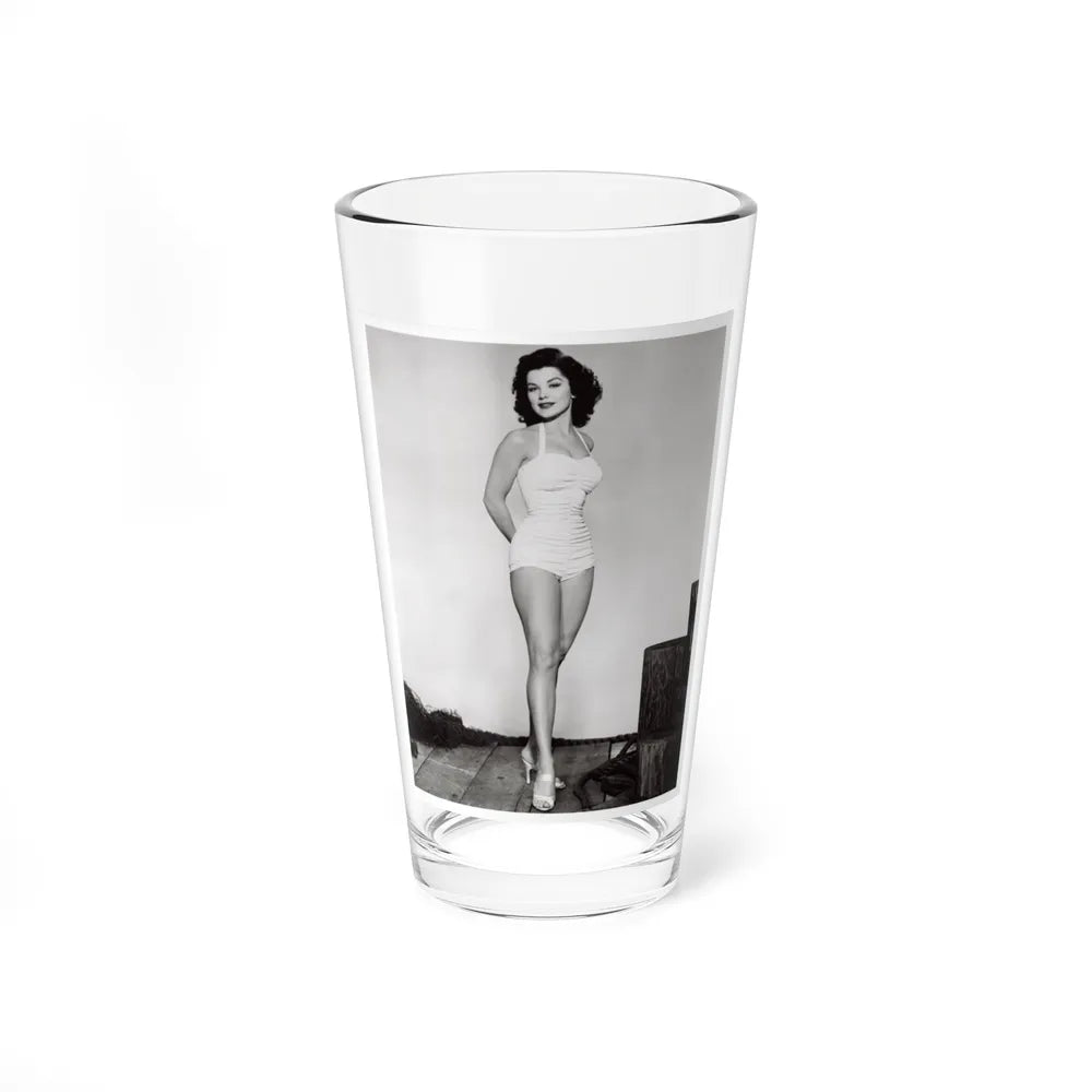 Debra Paget #263 - 8x10 Full Body 1-Piece White Swimsuit Cheesecake Photo Re-Strike from Mid 50's 1 (Vintage Female Icon) Pint Glass 16oz-16oz-Go Mug Yourself