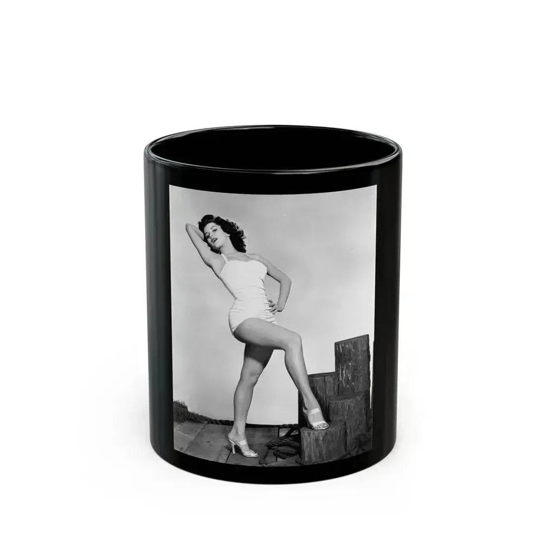 Debra Paget #264 3 (Vintage Female Icon) Black Coffee Mug 11oz - Go Mug Yourself