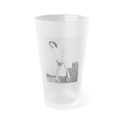 Debra Paget #264 3 (Vintage Female Icon) Frosted Pint Glass 16oz-16oz-Frosted-Go Mug Yourself