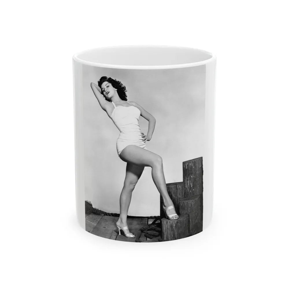 Debra Paget #264 (Vintage Female Icon) White Coffee Mug-11oz-Go Mug Yourself