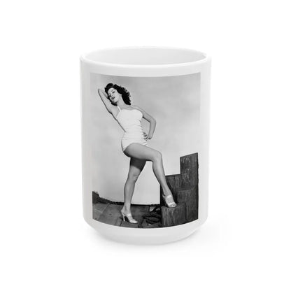 Debra Paget #264 (Vintage Female Icon) White Coffee Mug-15oz-Go Mug Yourself