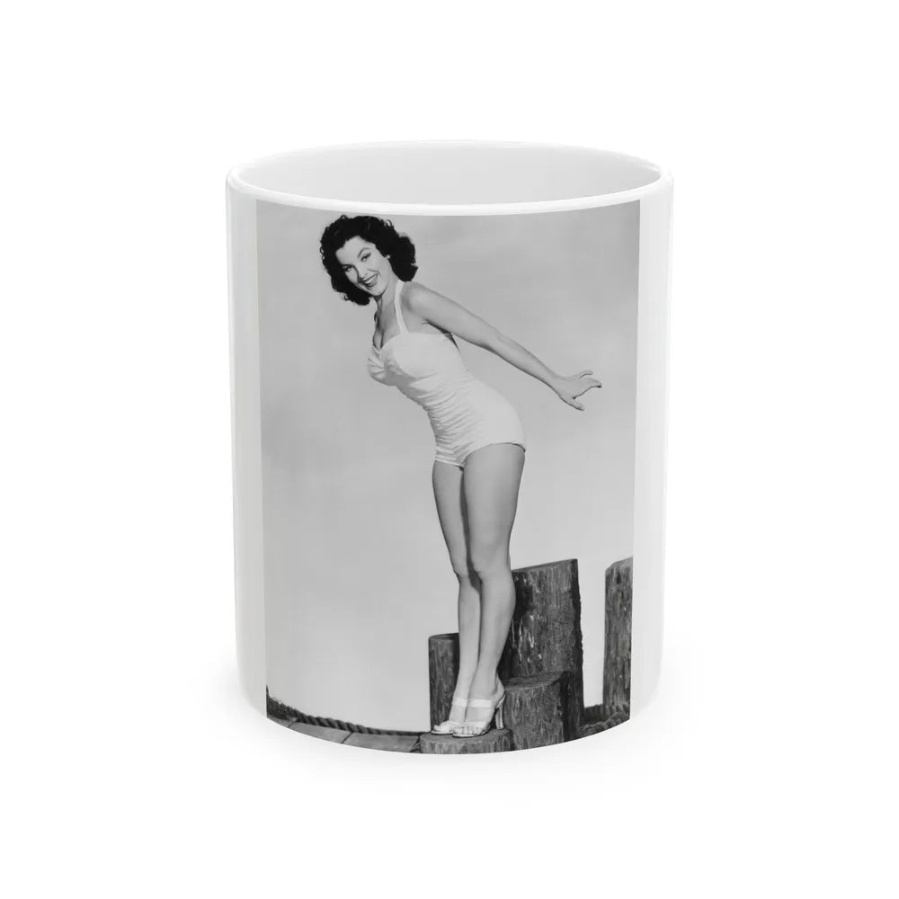 Debra Paget #265 (Vintage Female Icon) White Coffee Mug-11oz-Go Mug Yourself