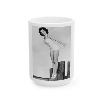 Debra Paget #265 (Vintage Female Icon) White Coffee Mug-15oz-Go Mug Yourself