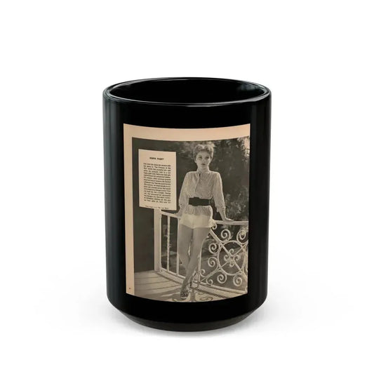 Debra Paget #267 (Vintage Female Icon) Black Coffee Mug 15oz - Go Mug Yourself