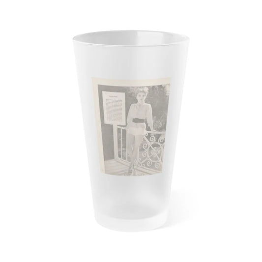 Debra Paget #267 (Vintage Female Icon) Frosted Pint Glass 16oz-16oz-Frosted-Go Mug Yourself