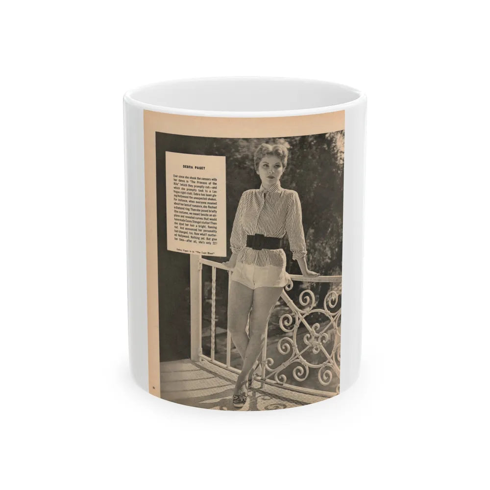 Debra Paget #267 (Vintage Female Icon) White Coffee Mug-11oz-Go Mug Yourself