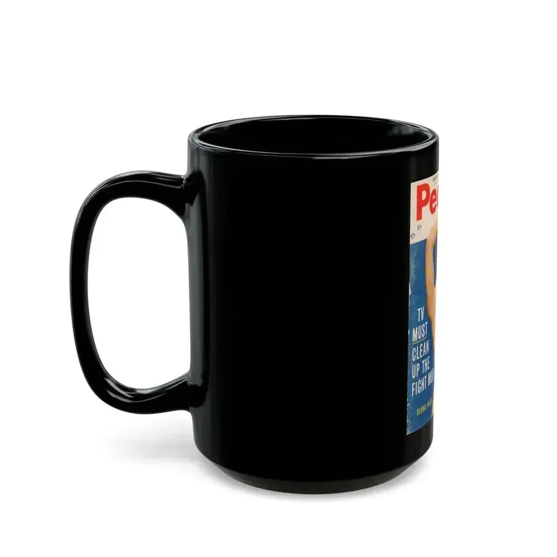 Debra Paget #27 - Mag. Cover (Vintage Female Icon) Black Coffee Mug - Go Mug Yourself