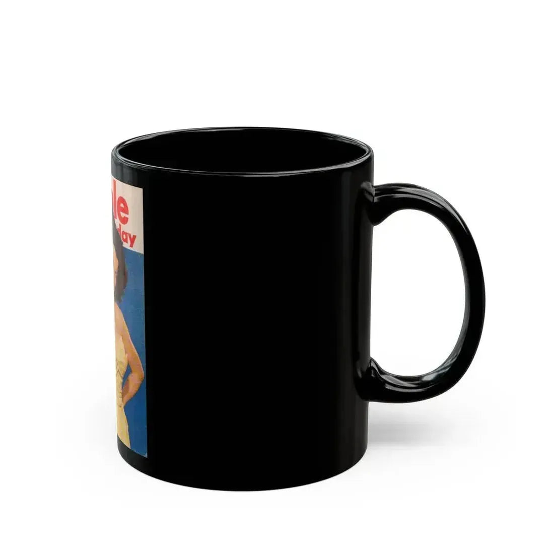 Debra Paget #27 - Mag. Cover (Vintage Female Icon) Black Coffee Mug - Go Mug Yourself