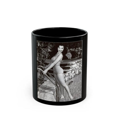 Debra Paget #274 (Vintage Female Icon) Black Coffee Mug-11oz-Go Mug Yourself