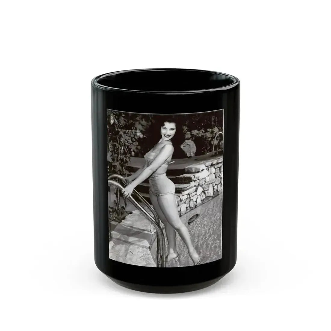 Debra Paget #274 (Vintage Female Icon) Black Coffee Mug 15oz - Go Mug Yourself