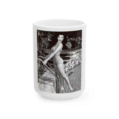 Debra Paget #274 (Vintage Female Icon) White Coffee Mug-15oz-Go Mug Yourself