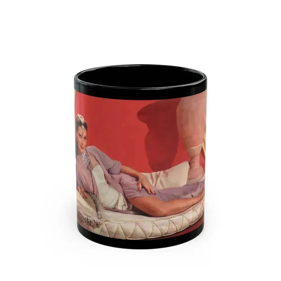 Debra Paget #28 (Vintage Female Icon) Black Coffee Mug 11oz - Go Mug Yourself