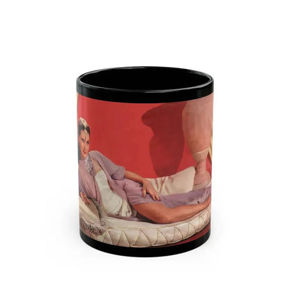 Debra Paget #28 (Vintage Female Icon) Black Coffee Mug 11oz - Go Mug Yourself
