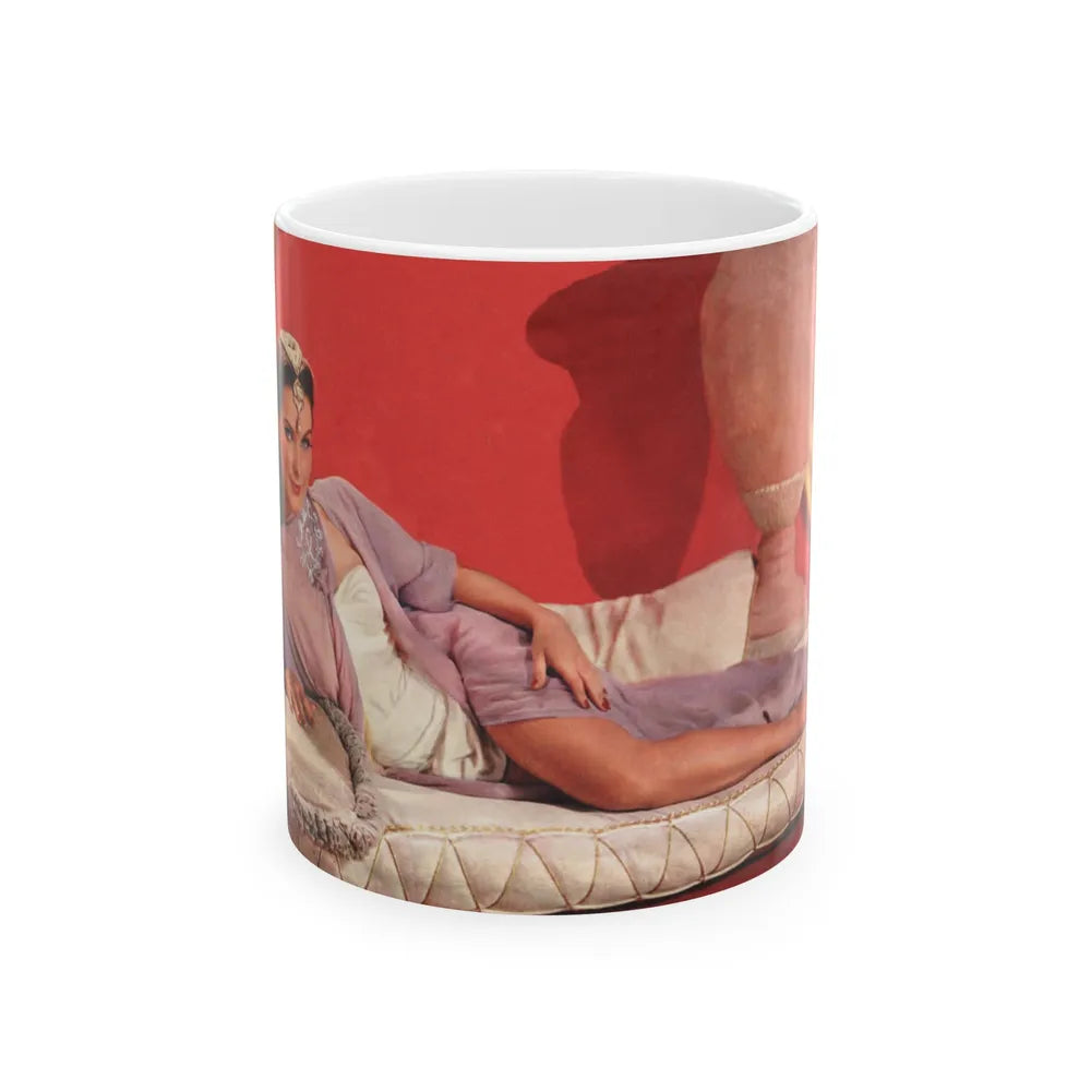 Debra Paget #28 (Vintage Female Icon) White Coffee Mug-11oz-Go Mug Yourself