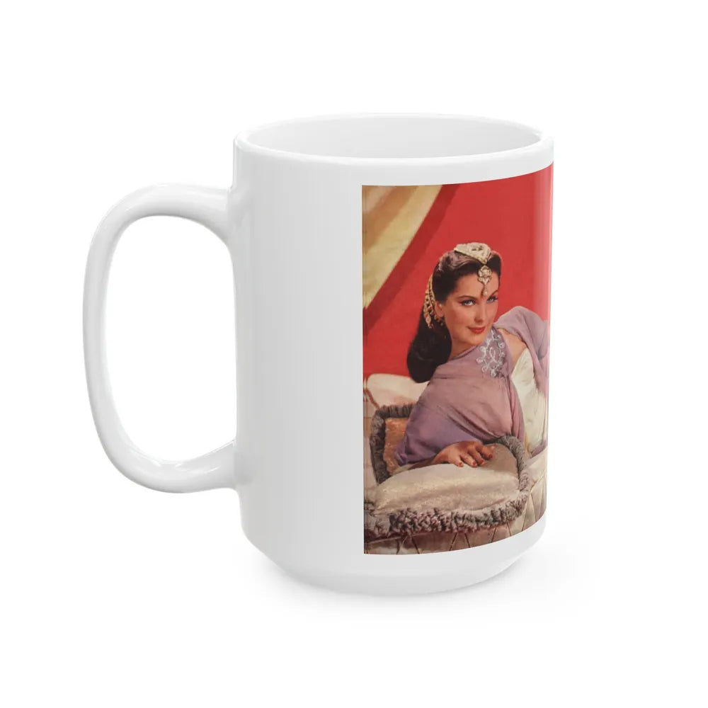 Debra Paget #28 (Vintage Female Icon) White Coffee Mug-Go Mug Yourself