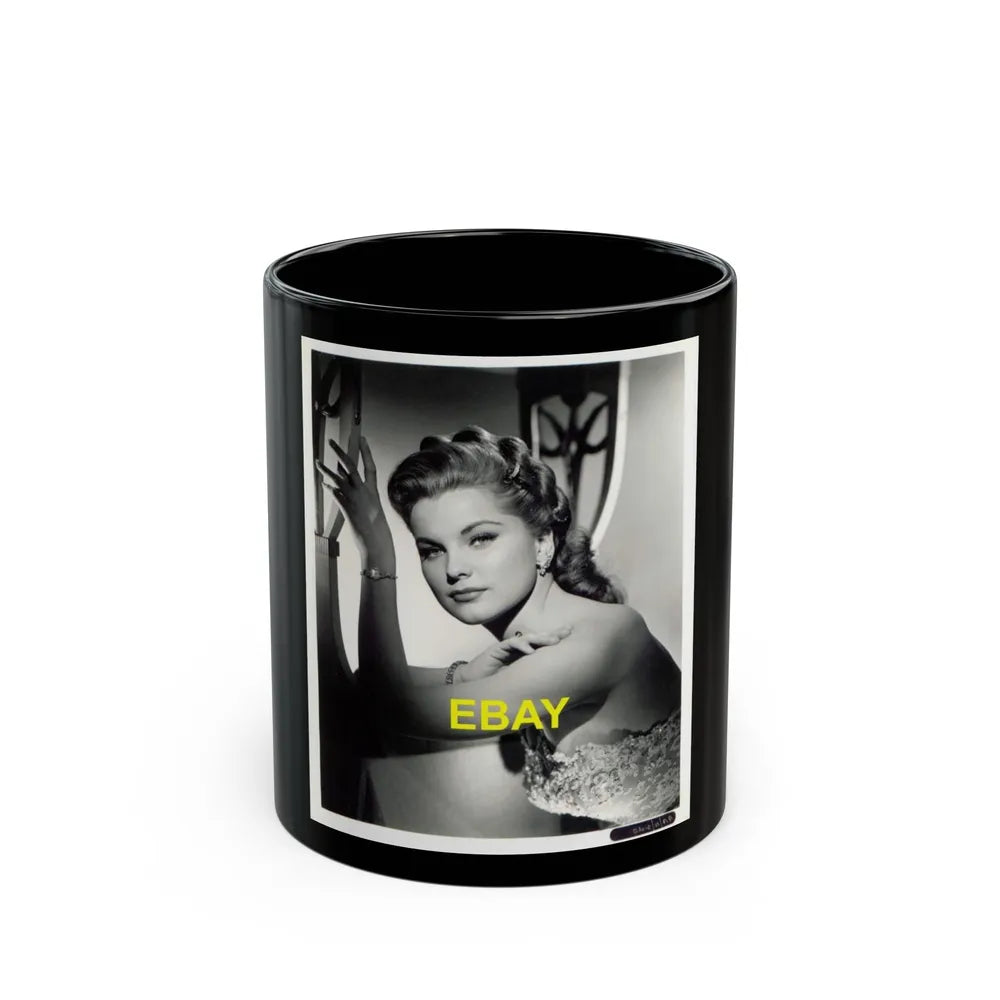 Debra Paget #283 (Vintage Female Icon) Black Coffee Mug-11oz-Go Mug Yourself