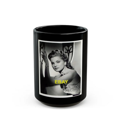 Debra Paget #283 (Vintage Female Icon) Black Coffee Mug-15oz-Go Mug Yourself