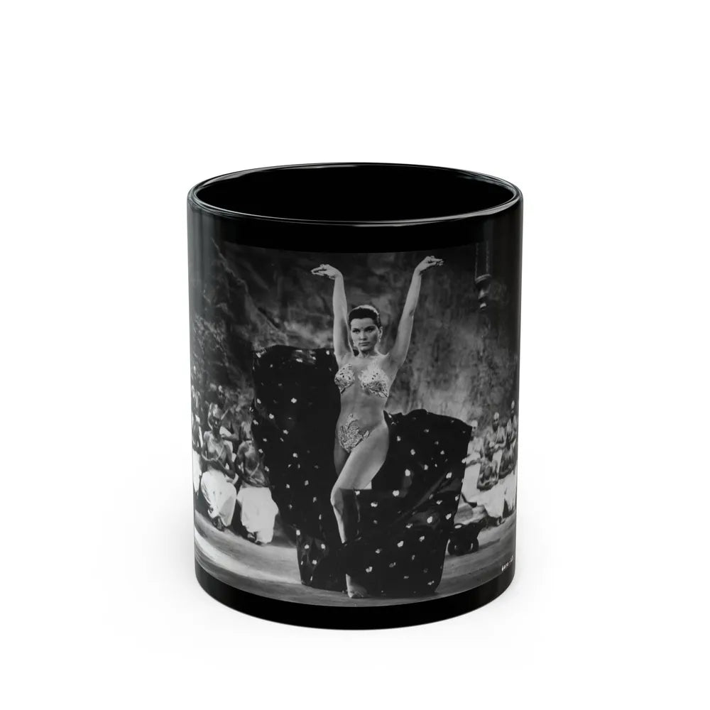 Debra Paget #296 (Vintage Female Icon) Black Coffee Mug-11oz-Go Mug Yourself