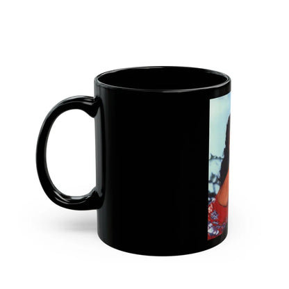 Debra Paget #301 (Vintage Female Icon) Black Coffee Mug-Go Mug Yourself