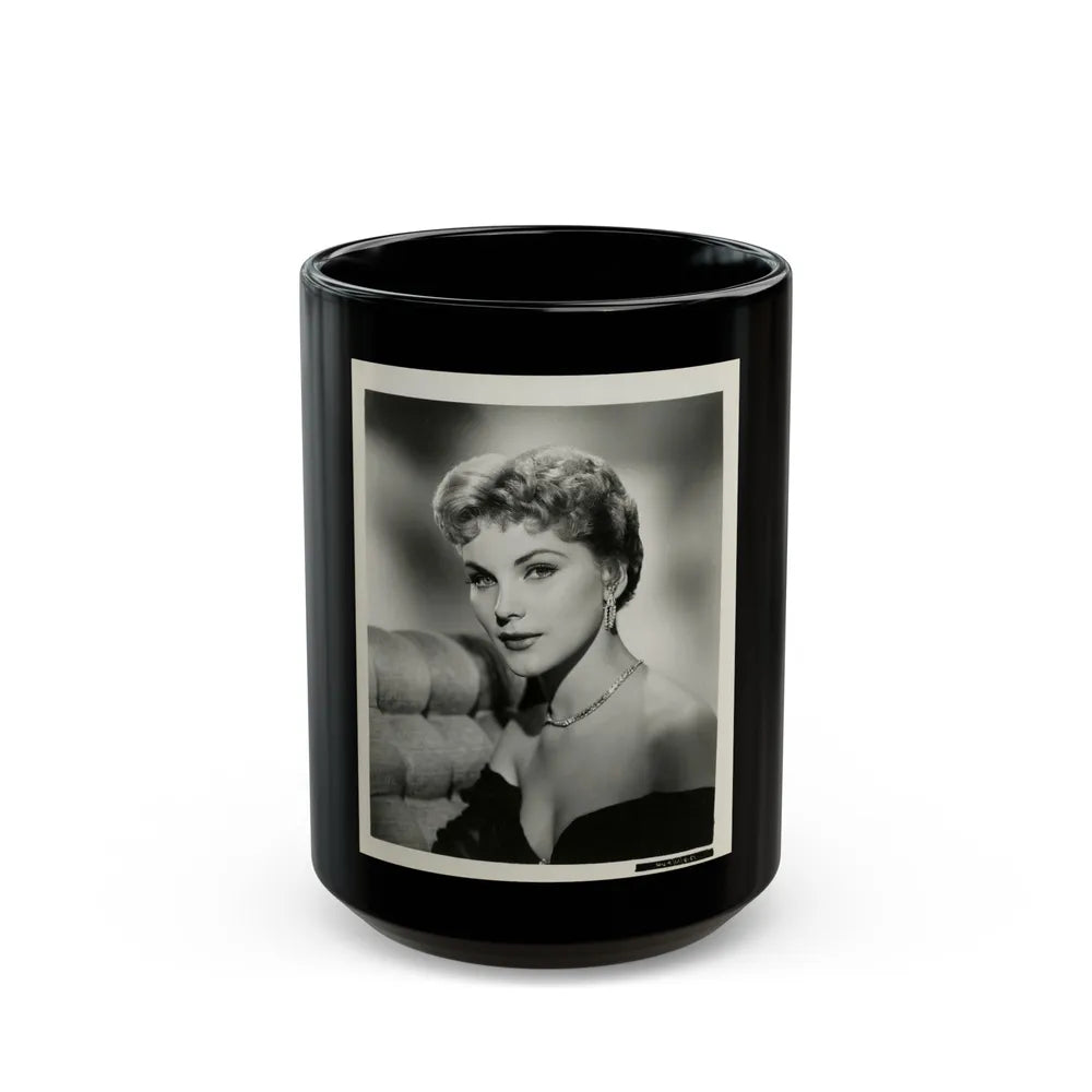 Debra Paget #303 (Vintage Female Icon) Black Coffee Mug-15oz-Go Mug Yourself