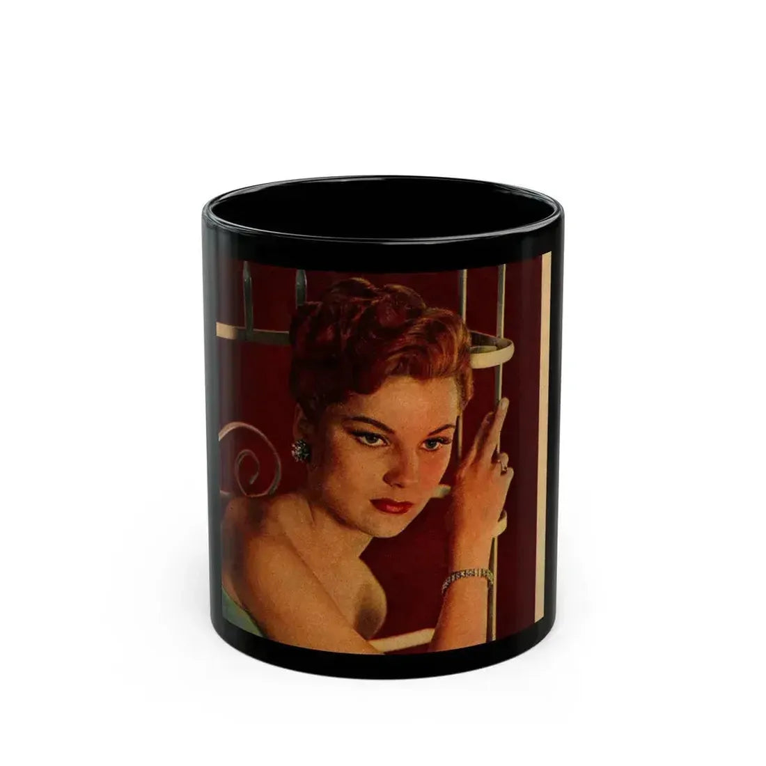 Debra Paget #305 (Vintage Female Icon) Black Coffee Mug 11oz - Go Mug Yourself