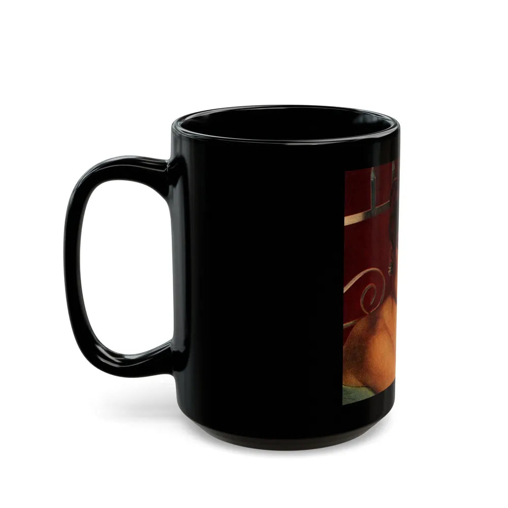 Debra Paget #305 (Vintage Female Icon) Black Coffee Mug-Go Mug Yourself