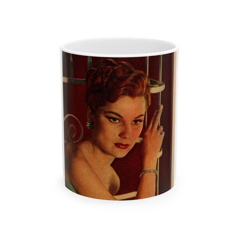 Debra Paget #305 (Vintage Female Icon) White Coffee Mug-11oz-Go Mug Yourself