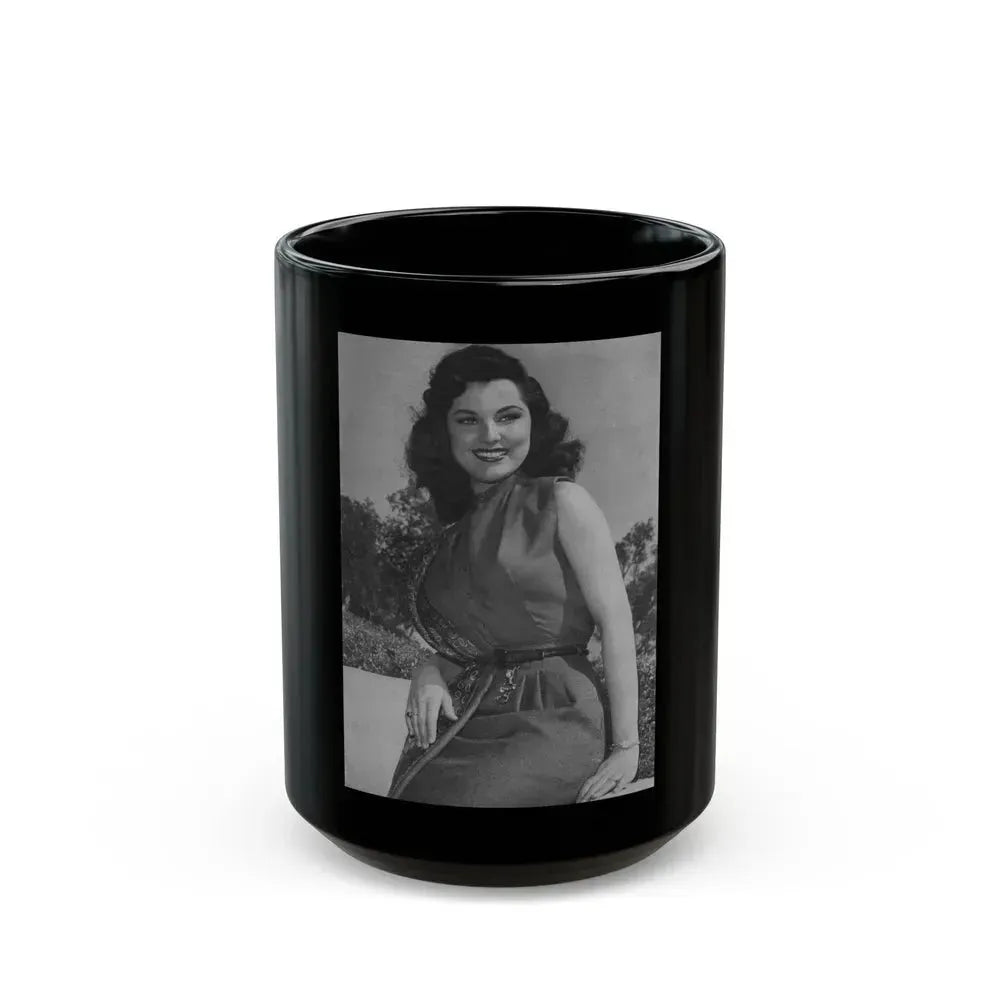 Debra Paget #306 (Vintage Female Icon) Black Coffee Mug 15oz - Go Mug Yourself
