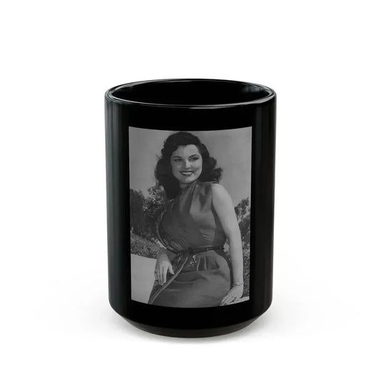 Debra Paget #306 (Vintage Female Icon) Black Coffee Mug 15oz - Go Mug Yourself