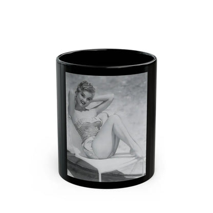 Debra Paget #31 (Vintage Female Icon) Black Coffee Mug-11oz-Go Mug Yourself